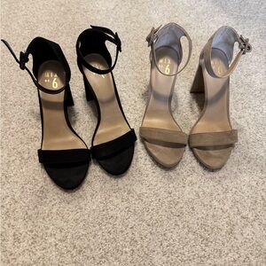 Black and Tan Heels